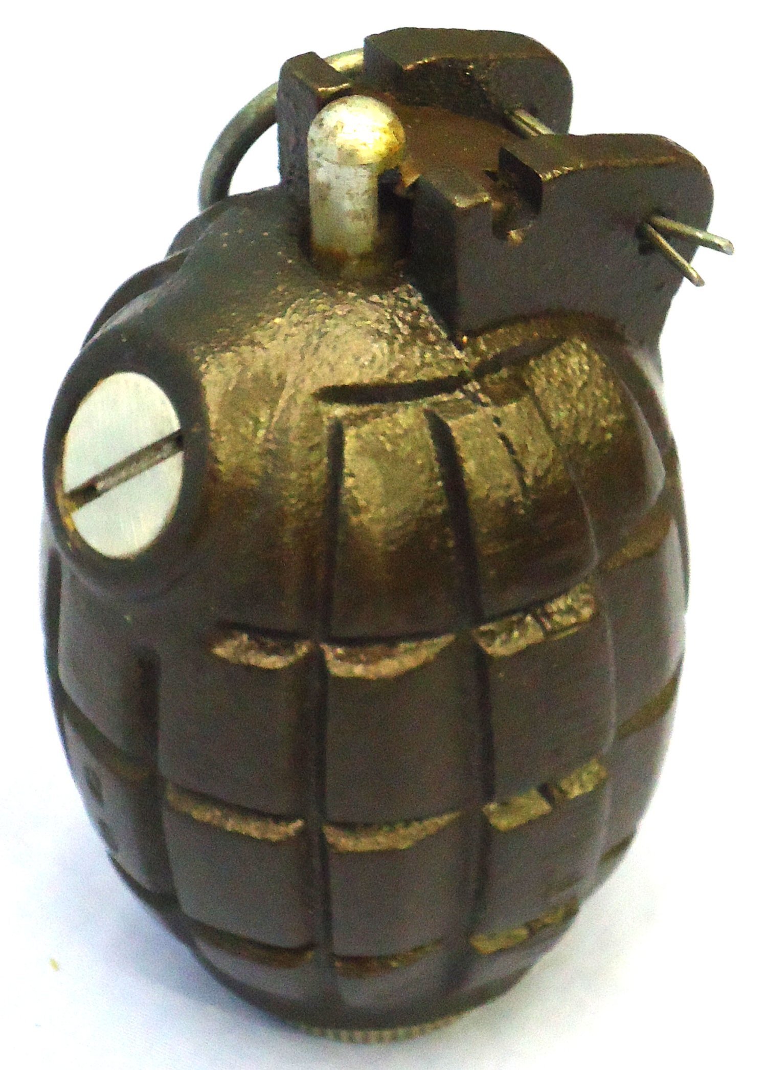 INERT DEACTIVATED. MINT. 1972 Dated Mills No 36M MK1, Last Contract Production for Commonwealth Forces Hand Grenade Made at ROF P (Royal Ordnance Factory) Patricroft. O 2426 INERT DEACTIVATED. MINT. 1972 Dated Mills No 36M MK1, Last Contract Production for Commonwealth Forces Hand Grenade Made at ROF P (Royal Ordnance Factory) Patricroft. O 2426 Various Other Ammunition - {CATEGORY}