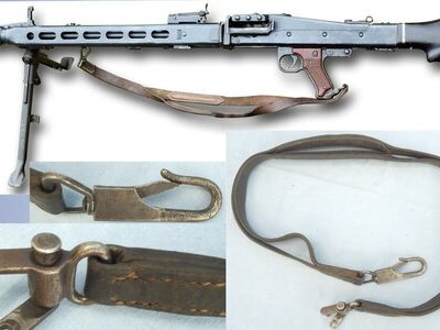 German, WW2, MG42 & MG34 Leather Shoulder Sling. MISC 2008 German, WW2, MG42 & MG34 Leather Shoulder Sling. MISC 2008  Various  Machine Gun