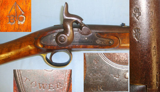  Tower Paget Rifled Barrel .700 Calibre Rifled Bore Cavalry Carbine With Attractive Tig Single Shot .70 Cal Muzzleloader Rifle