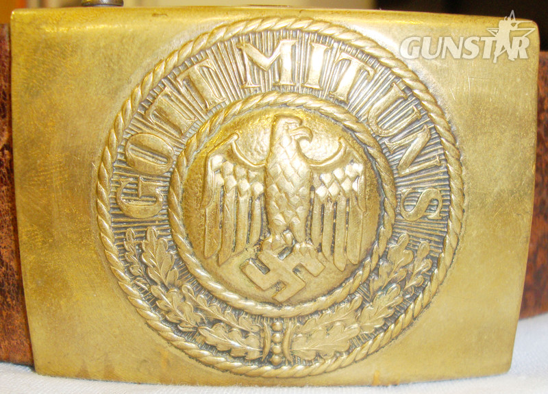  Original* C1939 Nazi German Army Buckle and Leather Belt.  N 108. Original* C1939 Nazi German Army Buckle and Leather Belt.  N 108. Other Accessory