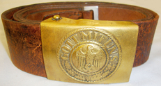 Original* C1939 Nazi German Army Buckle and Leather Belt.  N 108. Original* C1939 Nazi German Army Buckle and Leather Belt.  N 108. Other Accessory