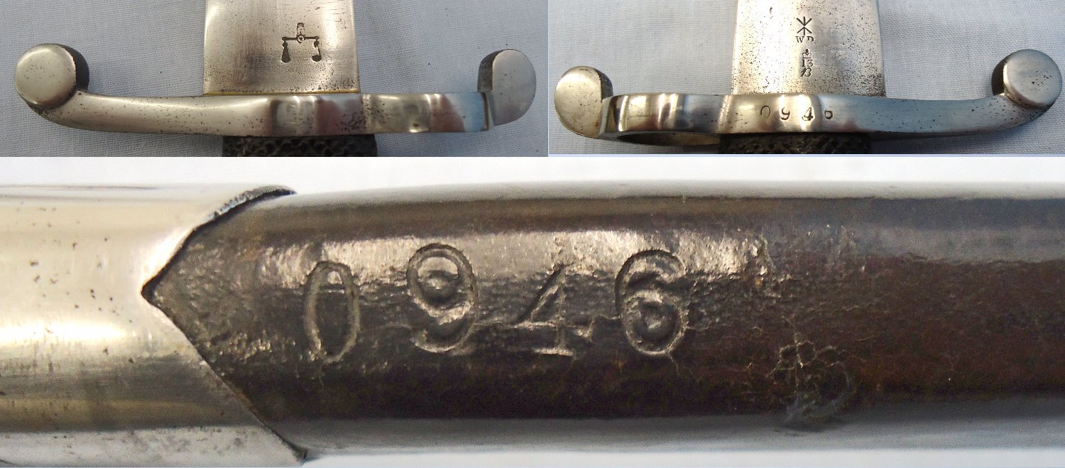 British, Pattern1858 Yatahgan Sword Bayonet And Scabbard. Sn - 23240 Bayonet