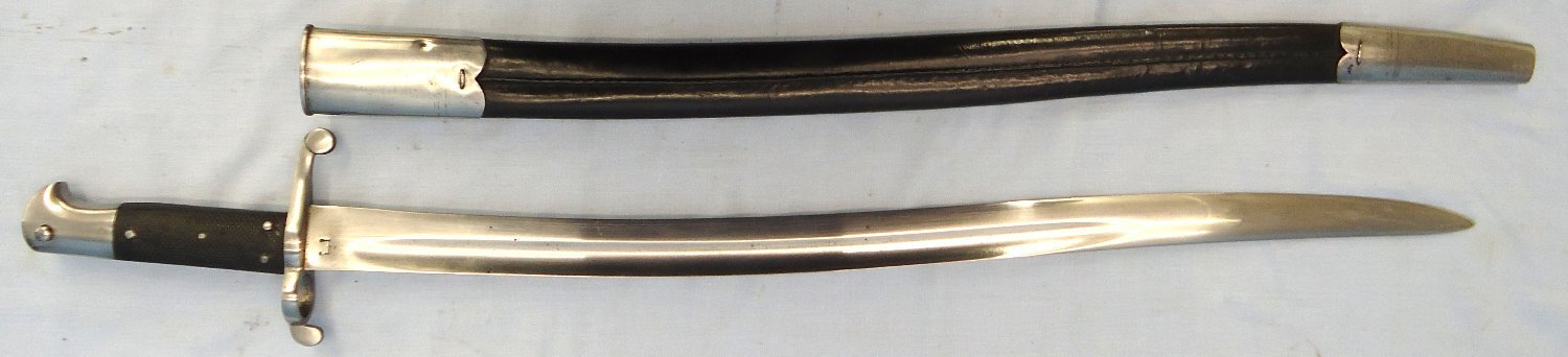 British, Pattern1858 Yatahgan Sword Bayonet And Scabbard. Sn - 23240 Bayonet - {CATEGORY} in 