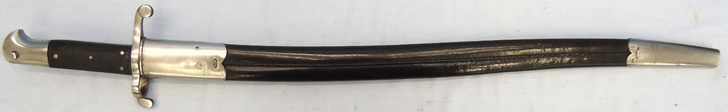 {CATEGORY} - British, Pattern1858 Yatahgan Sword Bayonet And Scabbard. Sn - 23240 Bayonet in 