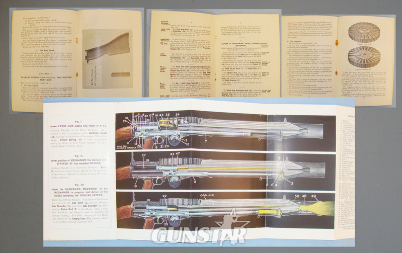 An Original Set of Three WWII Handbooks on the .300 Lewis Machine Gun. BO 449. An Original Set of Three WWII Handbooks on the .300 Lewis Machine Gun. BO 449. Other Accessory