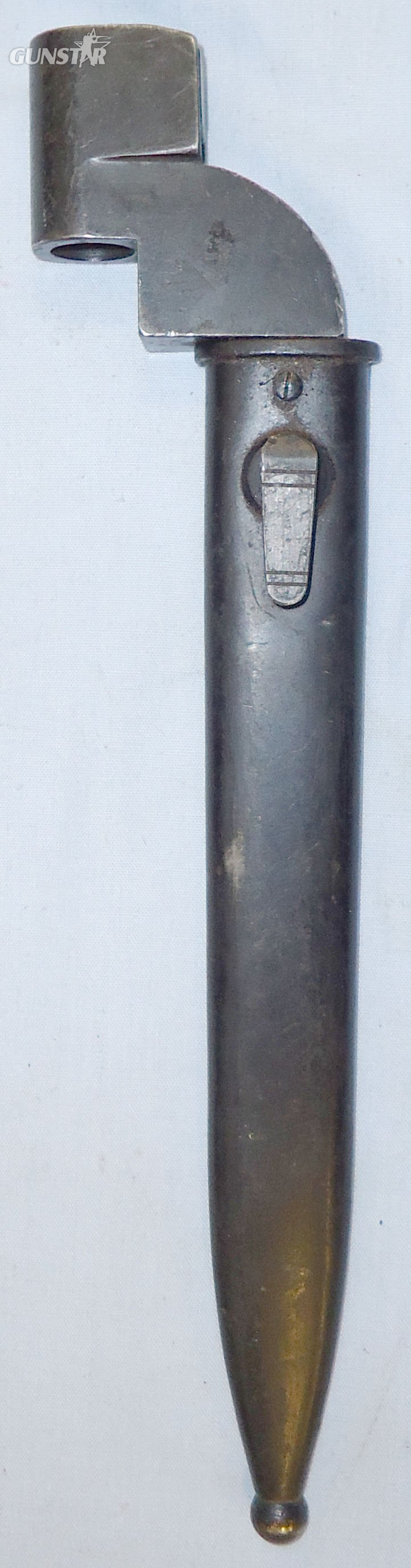  1960s South African No.9 Bayonet by Armscar Subsidiaries For No.4 SMLE Rifles And Scabbard. BAYO 420. Bayonet