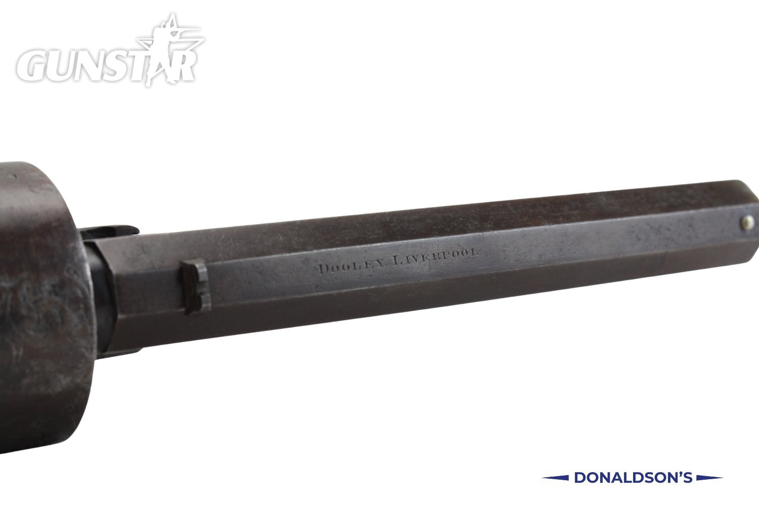 Dooley Of Liverpool Large Transitional Revolver  .47 Cal Muzzleloader Revolver
