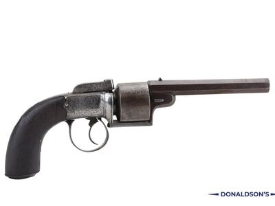Dooley Of Liverpool Large Transitional Revolver  .47 Cal Muzzleloader Revolver