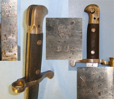  WD. Pattern 1887 MK III Sword Bayonet Regiment Marked ‘F.A.’ To The Field Artill Bayonet