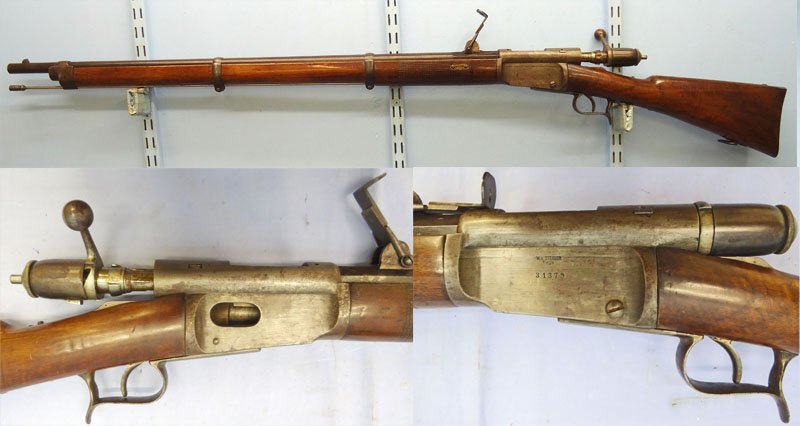 Vetterli Swiss Military Vetterli M.1869/71 10.4 mm Obsolete Calibre Bolt Action Rifle By W.v.Stieger, Thun. - A 1090 Bolt Action None Rifle