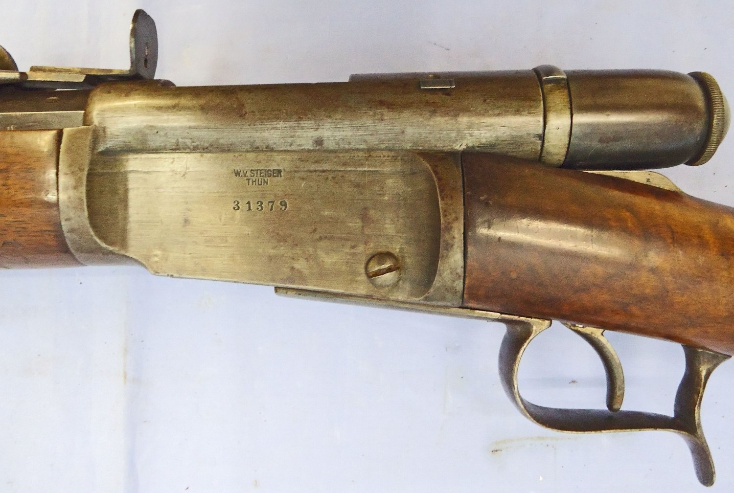 Vetterli Swiss Military Vetterli M.1869/71 10.4 mm Obsolete Calibre Bolt Action Rifle By W.v.Stieger, Thun. - A 1090 Bolt Action None Rifle 