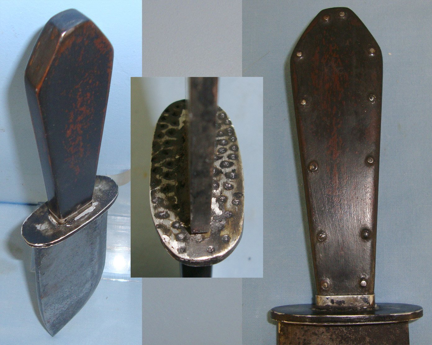 BROAD & STURDY**Victorian C1840 English Sheffield Trade Coffin Handle American Frontiersman, Expedition Fighting / Utility Knife. Sn 21526 Knive