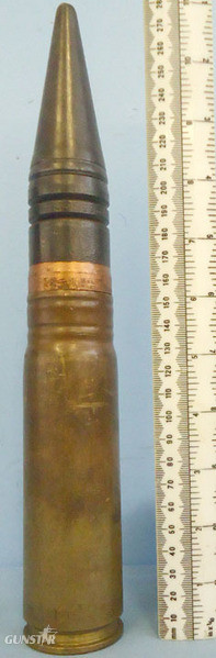 INERT DEACTIVATED. Unfired Russian N 37 (37x155) Armour Piercing / Trace (AP/T)  INERT DEACTIVATED. Unfired Russian N 37 (37x155) Armour Piercing / Trace (AP/T)  Antique & Militaria in 