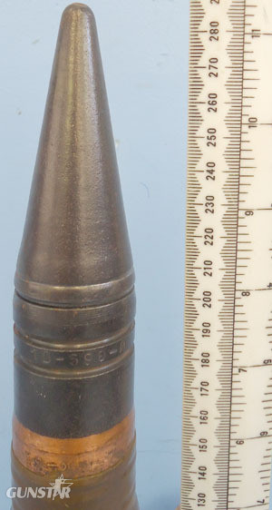 INERT DEACTIVATED. Unfired Russian N 37 (37x155) Armour Piercing / Trace (AP/T)  INERT DEACTIVATED. Unfired Russian N 37 (37x155) Armour Piercing / Trace (AP/T)  Antique & Militaria