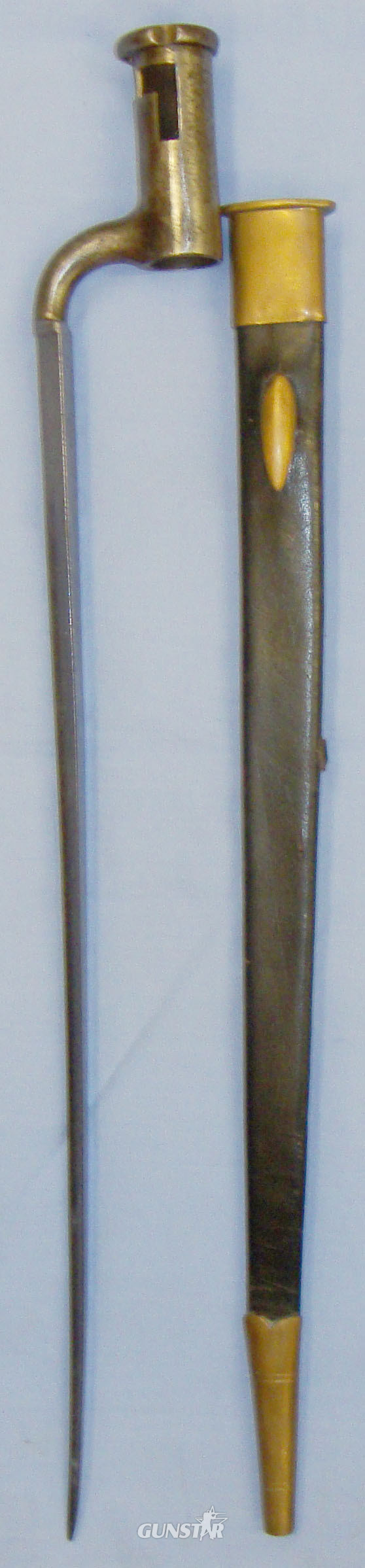 18th Century 3 ¼” Socket Bayonet for the Brown Bess Muzzle Loading Flintlock Muskets. BAYO 361. Bayonet in 