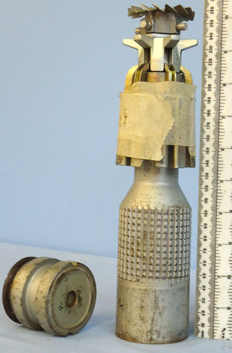 INERT Unfired Soviet PTAB2.5KO Fragmentation Bomblet. INERT Unfired Soviet PTAB2.5KO Fragmentation Bomblet.  Antique & Militaria