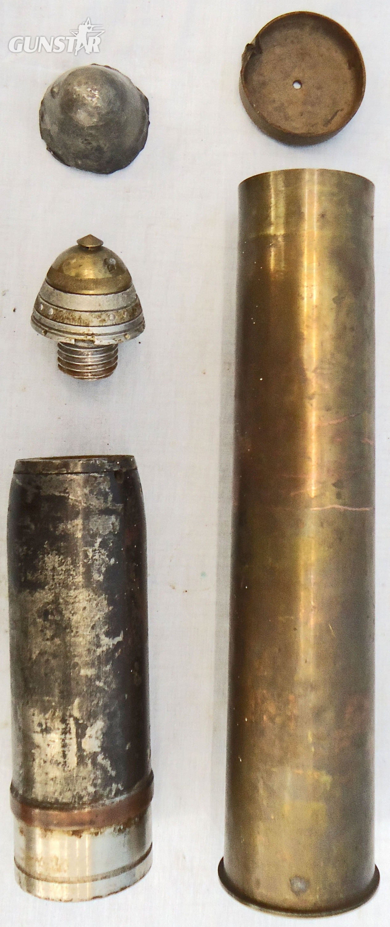 INERT DEACTIVATED. Serbian, Unfired, Rare WW1, 1905 Dated, 75mm (75x385R) HE (High Explosive) Round for the 75mm Schneider-Cannet M06 Field Gun. Sn - 22531 INERT DEACTIVATED. Serbian, Unfired, Rare WW1, 1905 Dated, 75mm (75x385R) HE (High Explosive) Round for the 75mm Schneider-Cannet M06 Field Gun. Sn - 22531  Other Ammunition 