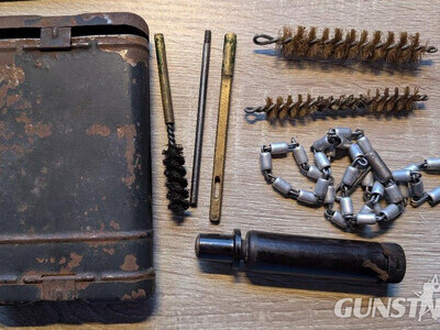 Vintage WW2 German Third Reich Rifle Cleaning kit. Stamped; CNX Antique & Militaria