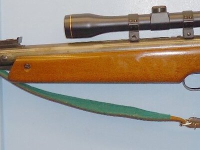 Feinwerkbau C1980 Feinwerkbau sport 127 MkII .22 Air Rifle with a 4X32 ‘Tokyo Scope’ and Leather Sling. 22265.  .22