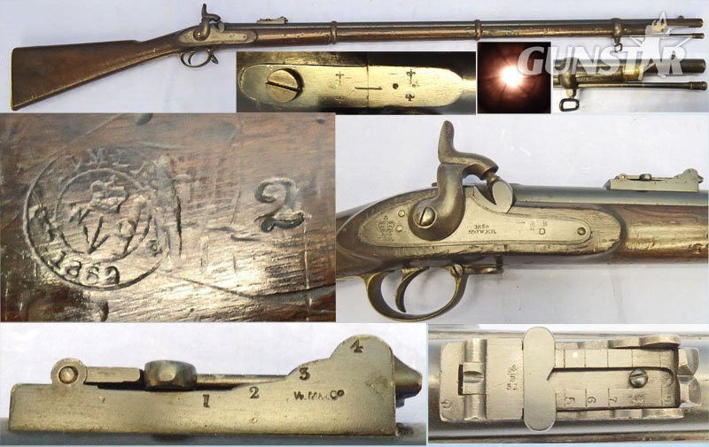 MINT BORE** Crimean War Era** 1856 Dated, Tower Enfield, 2nd Pattern 1853, 3 Band .577 Percussion Calibre Rifle. Sn - 23230:4 MINT BORE** Crimean War Era** 1856 Dated, Tower Enfield, 2nd Pattern 1853, 3 Band .577 Percussion Calibre Rifle. Sn - 23230:4 Muzzleloader Various Rifle in 