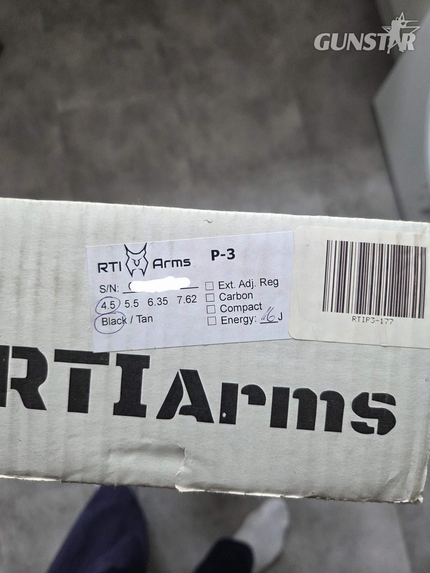  RTI Arms (Rifle Technology Innovations) P-3 .177