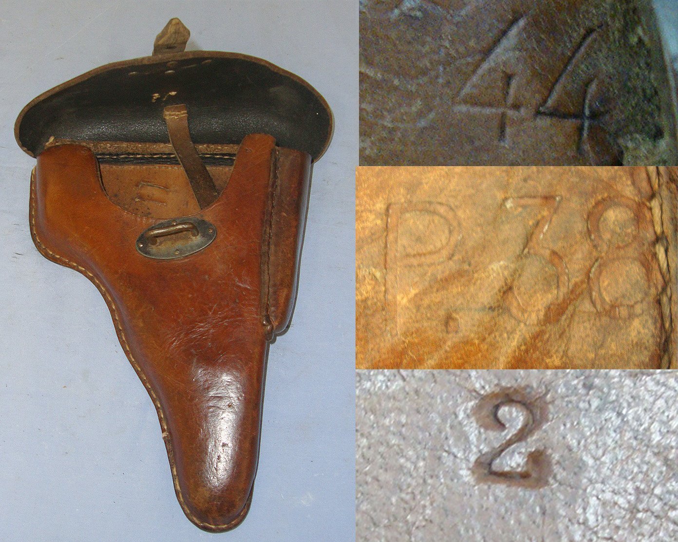 WW2 1944 Dated Nazi German Luftwaffe Pilot Officer’s P38 Walther 9mm Semi Automatic Pistol Hard Case Brown Leather Holster. Sn 23182  Care & Storage