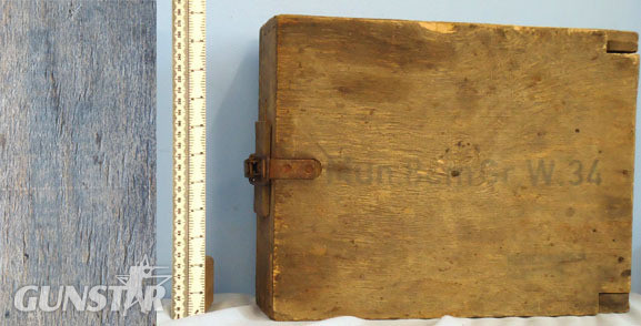  Wooden Transport Box for 3 x 8 cm Granatwerfer 34 (8 cm GrW 34) Mortar Rounds. Wooden Transport Box for 3 x 8 cm Granatwerfer 34 (8 cm GrW 34) Mortar Rounds.  Antique & Militaria