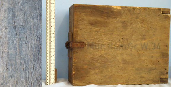  Wooden Transport Box for 3 x 8 cm Granatwerfer 34 (8 cm GrW 34) Mortar Rounds. Wooden Transport Box for 3 x 8 cm Granatwerfer 34 (8 cm GrW 34) Mortar Rounds.  Antique & Militaria