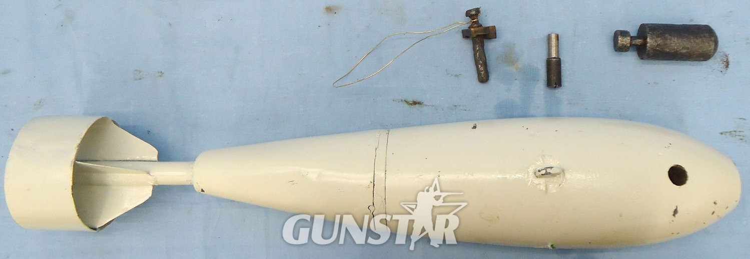 INERT DEACTIVATED. British, WW2 Era, 25lb Mark 1 Practice Bomb. Sn - 22846:83 INERT DEACTIVATED. British, WW2 Era, 25lb Mark 1 Practice Bomb. Sn - 22846:83  Other Ammunition - {CATEGORY}