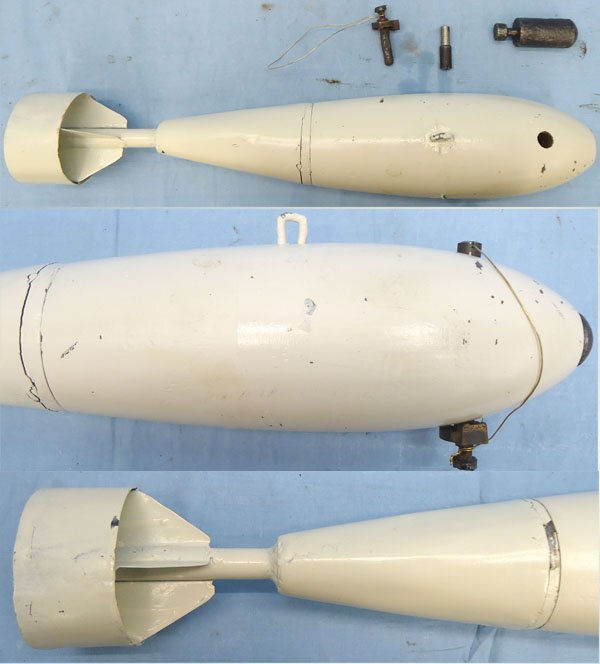 INERT DEACTIVATED. British, WW2 Era, 25lb Mark 1 Practice Bomb. Sn - 22846:83 INERT DEACTIVATED. British, WW2 Era, 25lb Mark 1 Practice Bomb. Sn - 22846:83  Other Ammunition