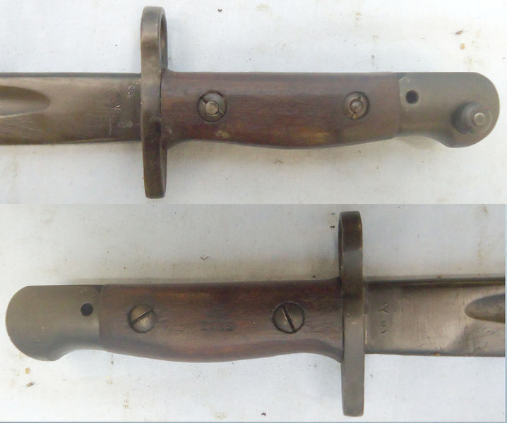  Australian Mark 1 Owen Machine Gun Bayonet, Scabbard And Frog Bayonet