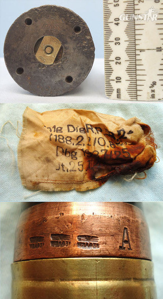 INERT DEACTIVATED. Unfired German WW2, 1937 Dated 3.7cm PAK 36 (37x250) APHE (Armour Piercing High Explosive/Trace) Round With Rare Two Piece Brass And Steel Composite Cartridge Case. - O 1709 INERT DEACTIVATED. Unfired German WW2, 1937 Dated 3.7cm PAK 36 (37x250) APHE (Armour Piercing High Explosive/Trace) Round With Rare Two Piece Brass And Steel Composite Cartridge Case. - O 1709  Other Ammunition