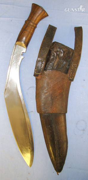  WW2 1945 British Gurkha India Government ‘IC’ Marked Kukri & Scabbard With Frog Other Blade