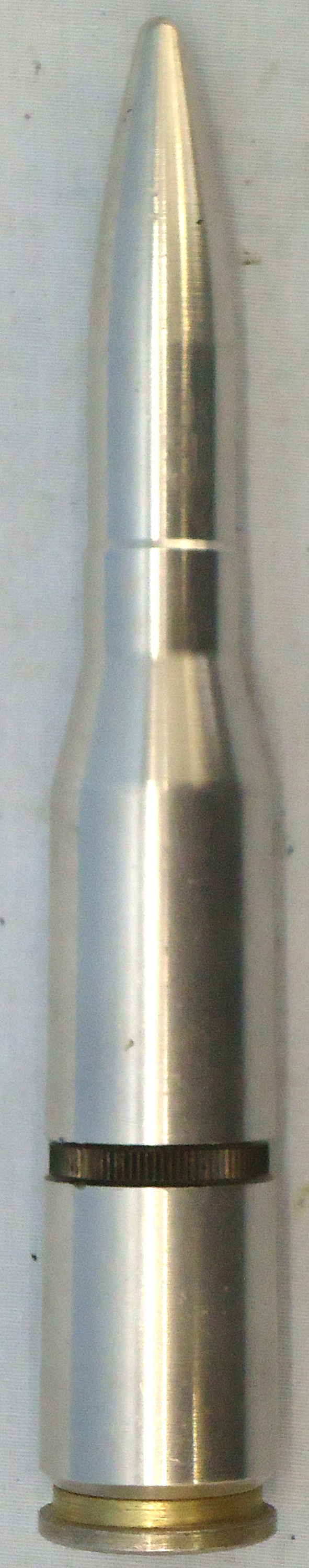 INERT. Unfired, Oerlikon 20mm KAA/5TG (20x128) Alloy Drill Cannon Round. - O 2020 INERT. Unfired, Oerlikon 20mm KAA/5TG (20x128) Alloy Drill Cannon Round. - O 2020  Other Ammunition - {CATEGORY} in 