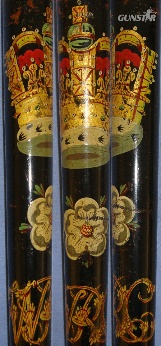 Victorian Era ‘WRC’ West Riding Constabulary (West Yorkshire) Queen’s Crown Hand Painted Decoration Ebonised Wood Police Truncheon. Sn 2112  Antique & Militaria