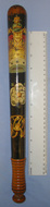 Victorian Era ‘WRC’ West Riding Constabulary (West Yorkshire) Queen’s Crown Hand Painted Decoration Ebonised Wood Police Truncheon. Sn 2112  Antique & Militaria