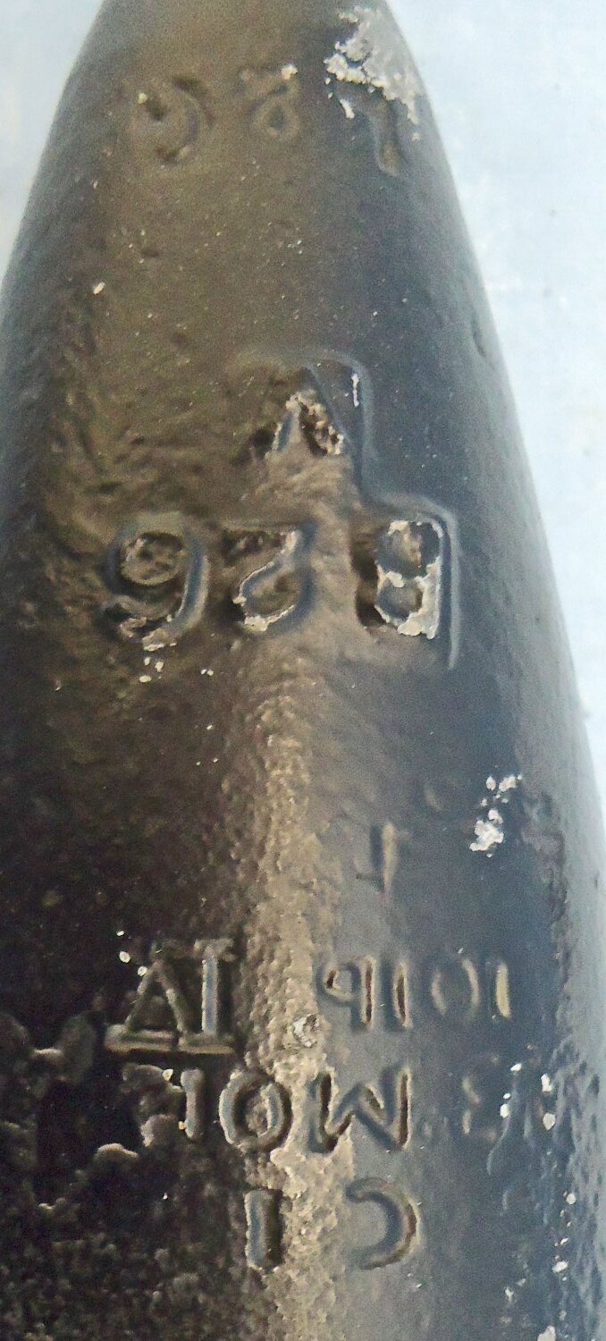 {CATEGORY} - INERT DEACTIVATED. Original, 1956 Dated British 3 Inch Practice High Explosive (HE) Mortar. Sn - 22846:84 INERT DEACTIVATED. Original, 1956 Dated British 3 Inch Practice High Explosive (HE) Mortar. Sn - 22846:84  Other Ammunition in 