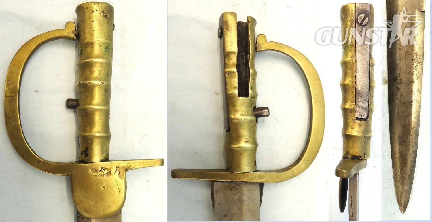  Rare, Brunswick Sword Bayonet for the Gurkha Brunswick Musket. BAYO 371  Bayonet