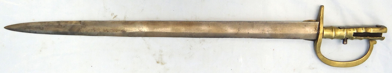 Rare, Brunswick Sword Bayonet for the Gurkha Brunswick Musket. BAYO 371  Bayonet