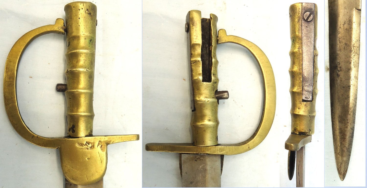  Rare, Brunswick Sword Bayonet for the Gurkha Brunswick Musket. BAYO 371  Bayonet