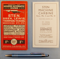 Two WWII Pocket manuals on the Sten Gun and other Automatic Guns. BO 450. Two WWII Pocket manuals on the Sten Gun and other Automatic Guns. BO 450. Other Accessory