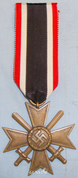1939 Nazi 2nd Class War Merit Cross and Ribbon. BA 397. 1939 Nazi 2nd Class War Merit Cross and Ribbon. BA 397. Other Accessory in 