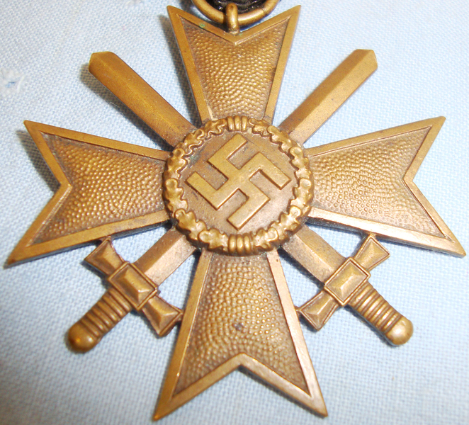 1939 Nazi 2nd Class War Merit Cross and Ribbon. BA 397. 1939 Nazi 2nd Class War Merit Cross and Ribbon. BA 397. Other Accessory