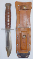 C1962 U.S. Camillus Type 2 Jet Pilots Survival Knife and Sheath with Sharpener. 21066. Knive
