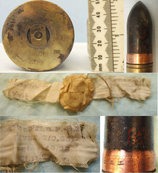 INERT DEACTIVATED. Unfired German WW2, 1938 Dated 3.7cm PAK 36 (37x250) APHE (Armour Piercing High Explosive) Round With A Brass Washed Steel Cartridge Case - O 1710 INERT DEACTIVATED. Unfired German WW2, 1938 Dated 3.7cm PAK 36 (37x250) APHE (Armour Piercing High Explosive) Round With A Brass Washed Steel Cartridge Case - O 1710  Other Ammunition