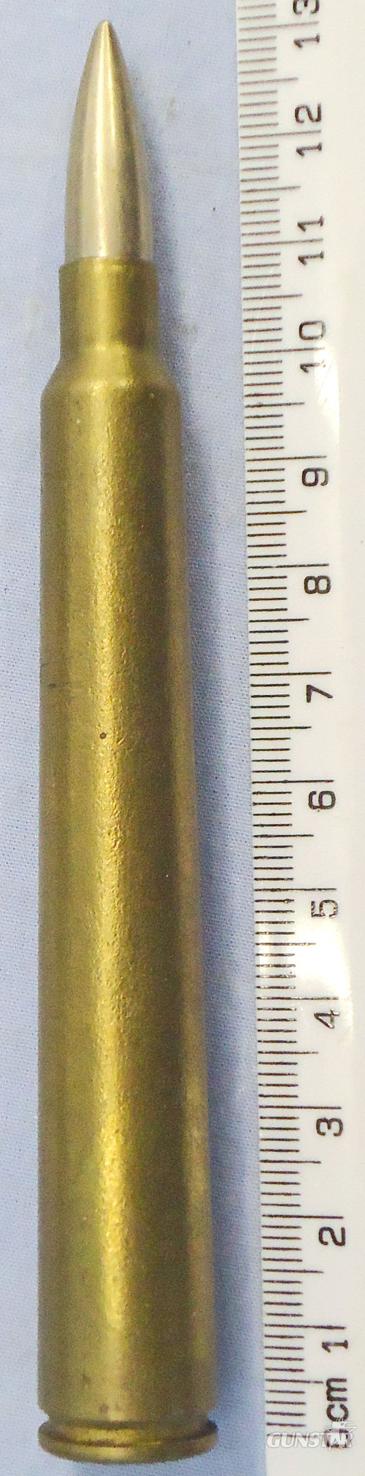 INERT DEACTIVATED. Scarce, Polish, Unfired, WW2, 1937 Dated, Maroszek (7.92 x 107) wz.35 Anti Tank Rifle Round. - O 2289 INERT DEACTIVATED. Scarce, Polish, Unfired, WW2, 1937 Dated, Maroszek (7.92 x 107) wz.35 Anti Tank Rifle Round. - O 2289 Various Other Ammunition - {CATEGORY} in 