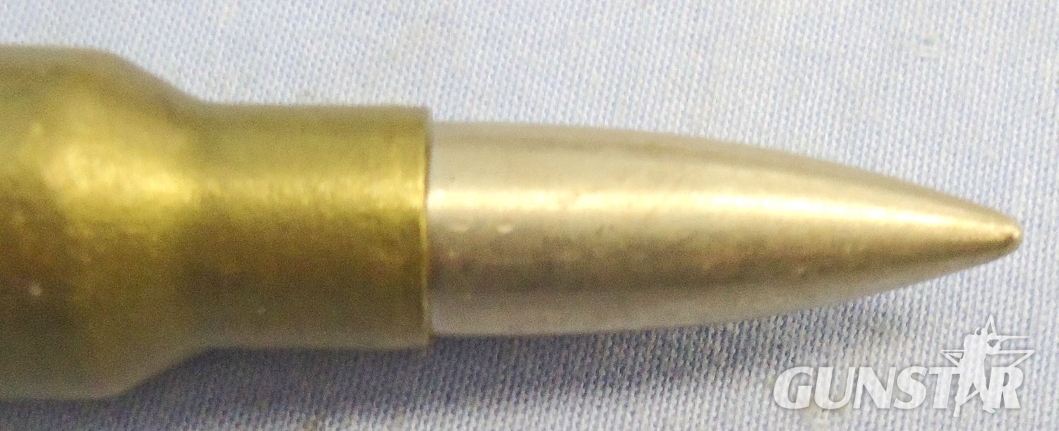INERT DEACTIVATED. Scarce, Polish, Unfired, WW2, 1937 Dated, Maroszek (7.92 x 107) wz.35 Anti Tank Rifle Round. - O 2289 INERT DEACTIVATED. Scarce, Polish, Unfired, WW2, 1937 Dated, Maroszek (7.92 x 107) wz.35 Anti Tank Rifle Round. - O 2289 Various Other Ammunition - {CATEGORY}
