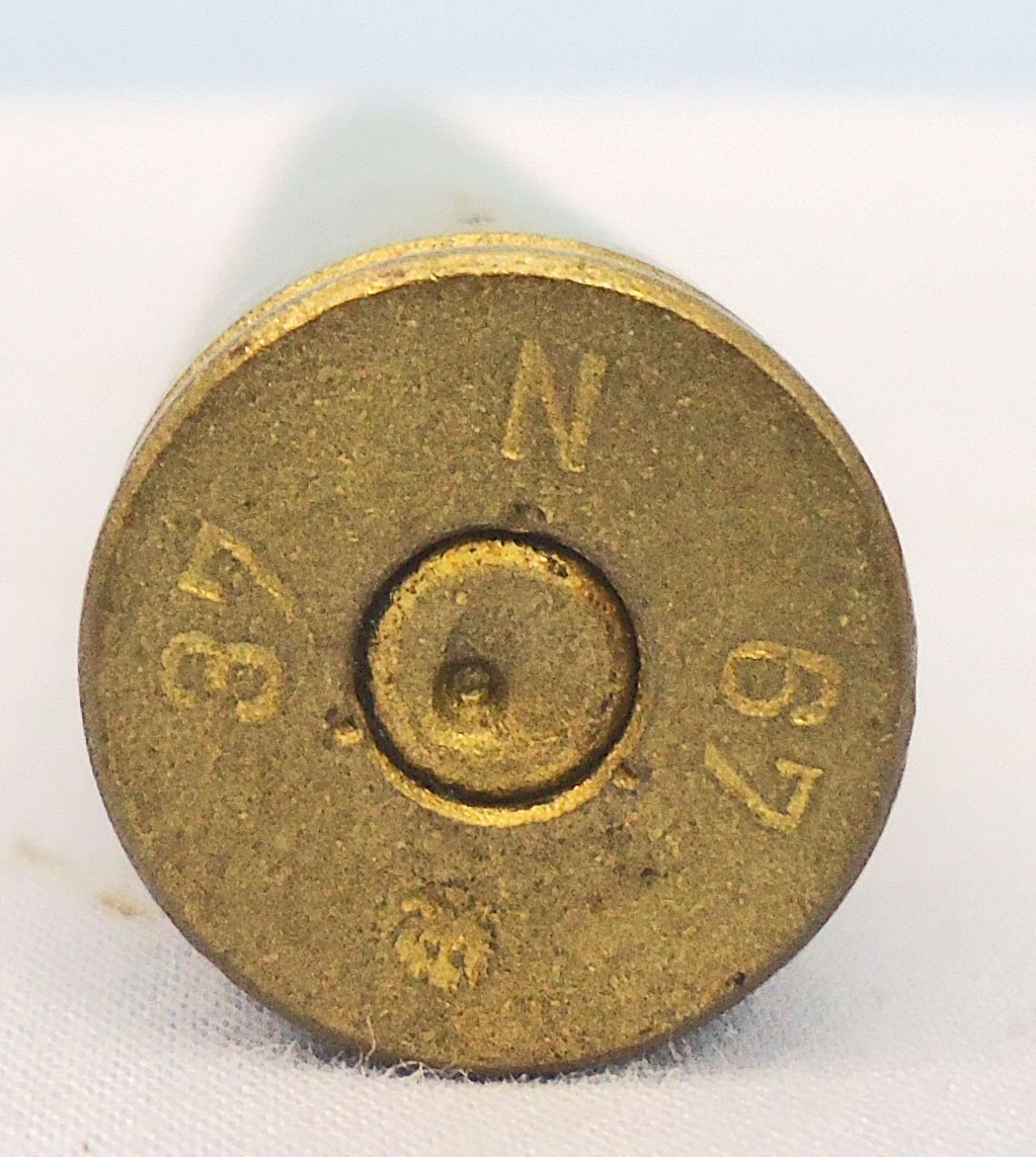 INERT DEACTIVATED. Scarce, Polish, Unfired, WW2, 1937 Dated, Maroszek (7.92 x 107) wz.35 Anti Tank Rifle Round. - O 2289 INERT DEACTIVATED. Scarce, Polish, Unfired, WW2, 1937 Dated, Maroszek (7.92 x 107) wz.35 Anti Tank Rifle Round. - O 2289 Various Other Ammunition