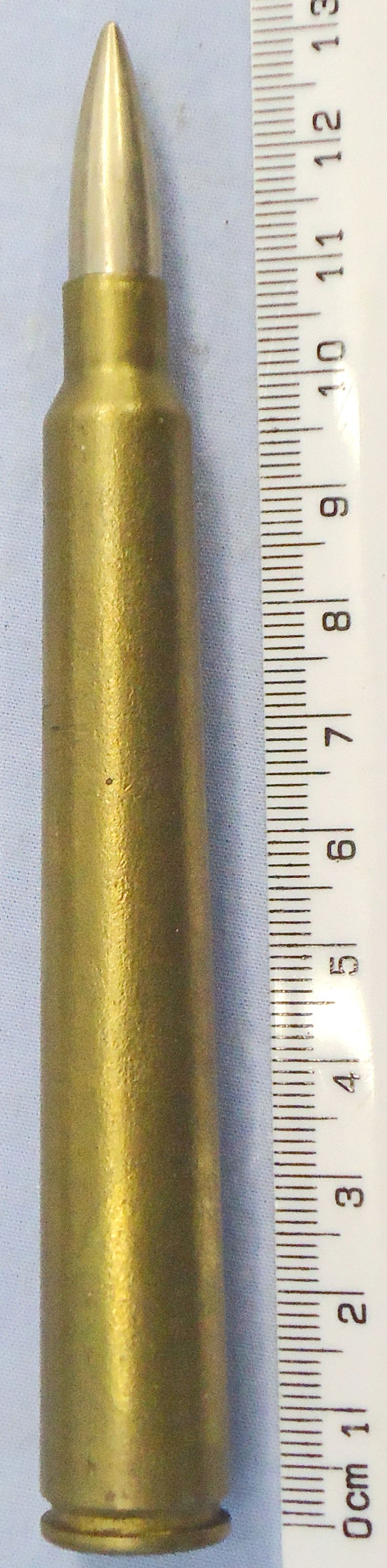 INERT DEACTIVATED. Scarce, Polish, Unfired, WW2, 1937 Dated, Maroszek (7.92 x 107) wz.35 Anti Tank Rifle Round. - O 2289 INERT DEACTIVATED. Scarce, Polish, Unfired, WW2, 1937 Dated, Maroszek (7.92 x 107) wz.35 Anti Tank Rifle Round. - O 2289 Various Other Ammunition - {CATEGORY} in 