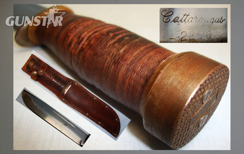 U.S. Marine ‘Cattaraugus 225Q’ Commando Knife and Sheath. ED 2606. Hunting Knive